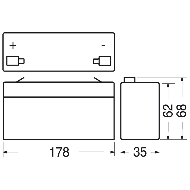 Batteria ricaricabile piombo 12V 2Ah compatta affidabile per applicazioni elettriche