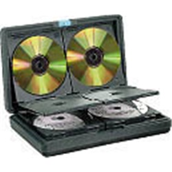 Contenitore porta CD portatile 24 dischi resistente ideale per organizzazione e protezione supporti digitali