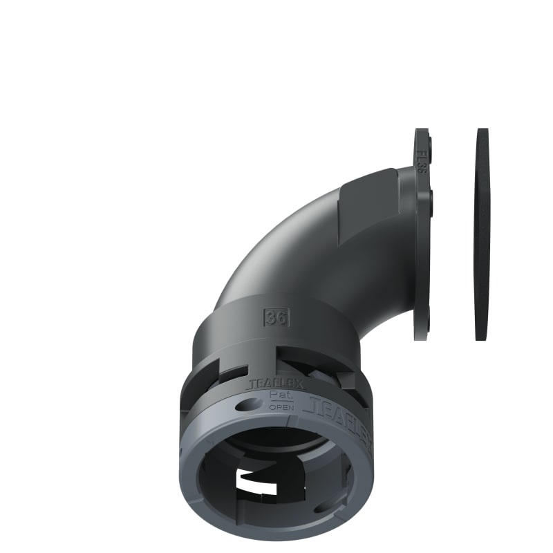 Flangia 90° Ip66 Fl36 Nero