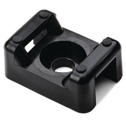 Supporto fissaggio a vite nero CTM2 forma ricurva tenuta ottimale cavi industriali