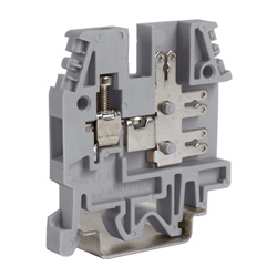 Morsetto vite-spina piatta grigio passante per collegamenti elettrici CBCV100GR