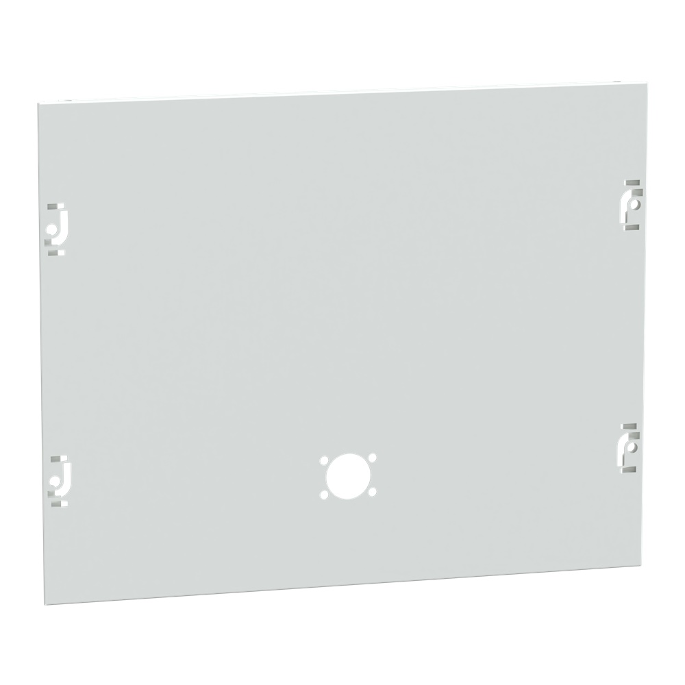 Piastra frontale orizzontale GS 400A 8 moduli profondità 650 mm per armadi elettrici PanelSeT P acciaio bianco