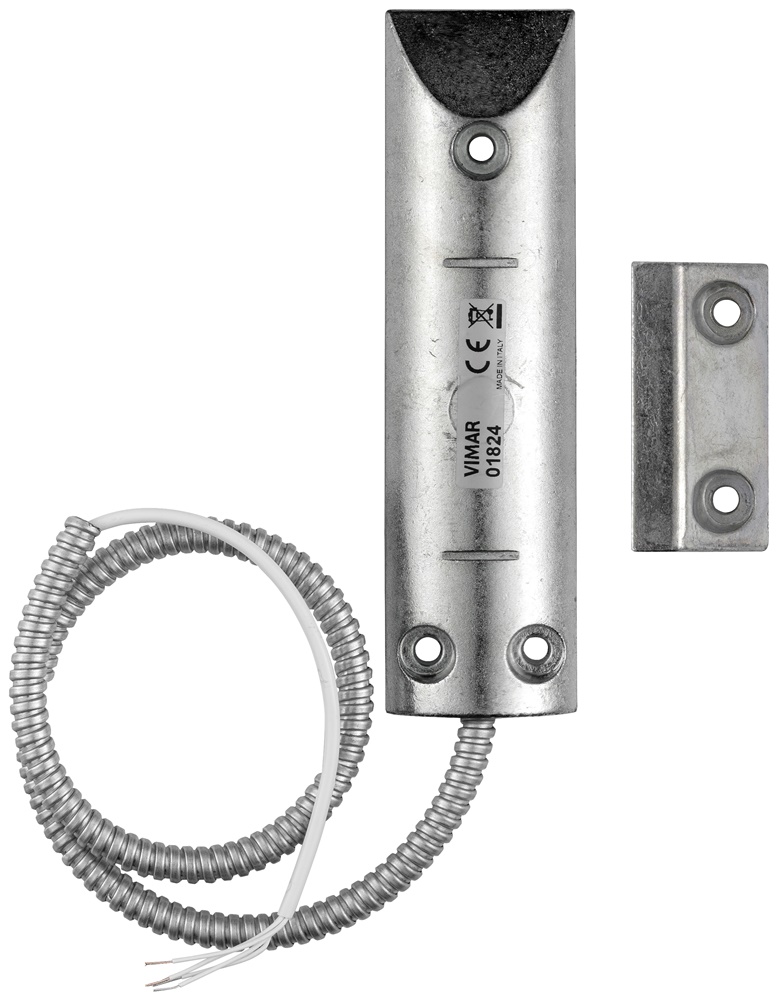 Contatto magnetico By-alarm Plus metallico IP65 per portoni basculanti e sezionali esterni