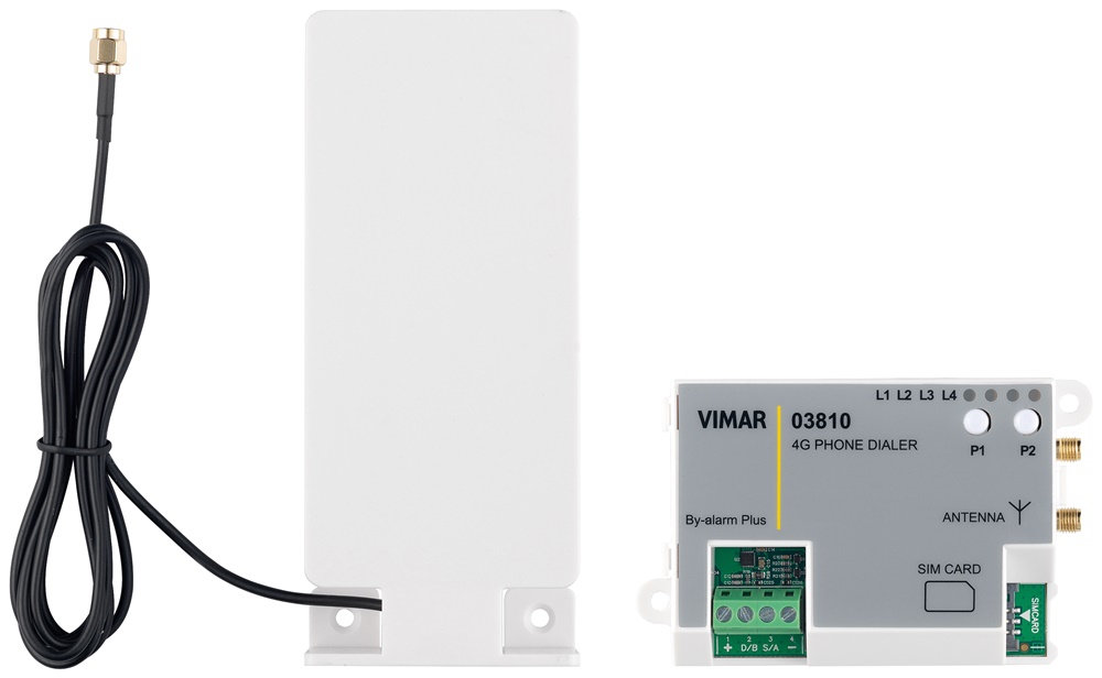 Scheda comunicatore GSM By-alarm Plus invio SMS vocali notifiche SIA-IP uso sicurezza allarmi