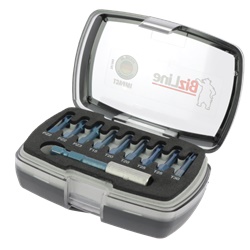 Set 10 inserti avvitamento Impact alta qualità con portainserti per lavori elettrici professionali