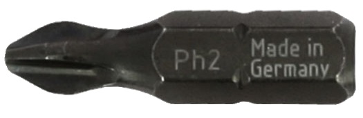 Set 4 inserti avvitatore 25mm PH1 PH2x2 PH3 per applicazioni elettriche professionali e fai-da-te