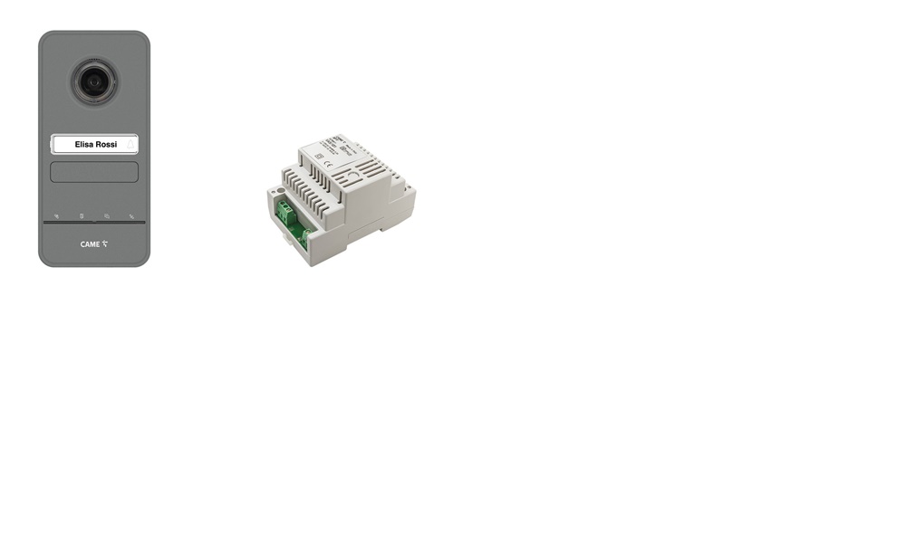 Kit videocitofonico 230V base impianto espandibile fino a 4 derivati per uso civile