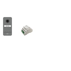 Kit videocitofonico 230V base impianto espandibile fino a 4 derivati per uso civile