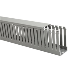 Canalina PVC grigia HTWD-PD 20x20 mm per protezione cavi quadri elettrici