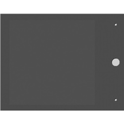 Targhetta MG-17.5-R nera per profili 15x52,5 mm automazione industriale