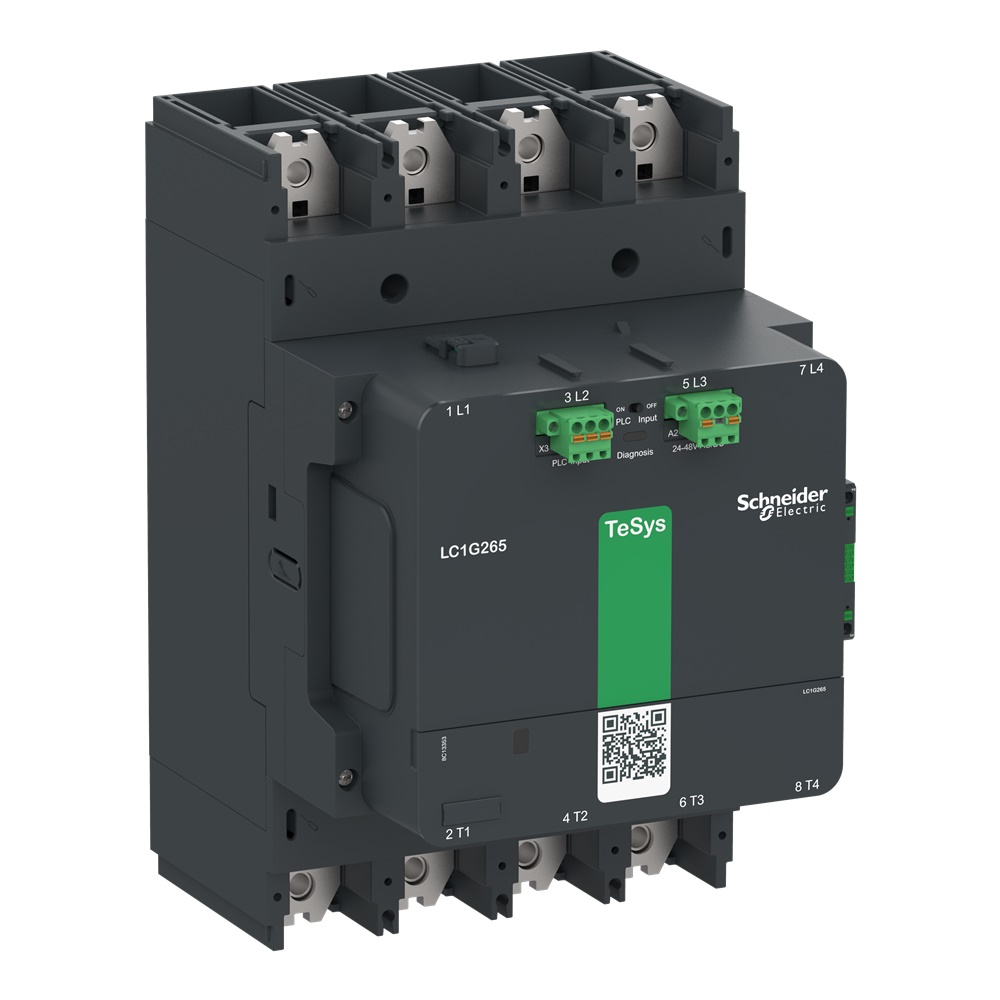 Contattore elevata potenza TeSys Giga, 4P (4NO), AC1 440A, versione Advanced, bobina elettronica 200…500V AC/DC