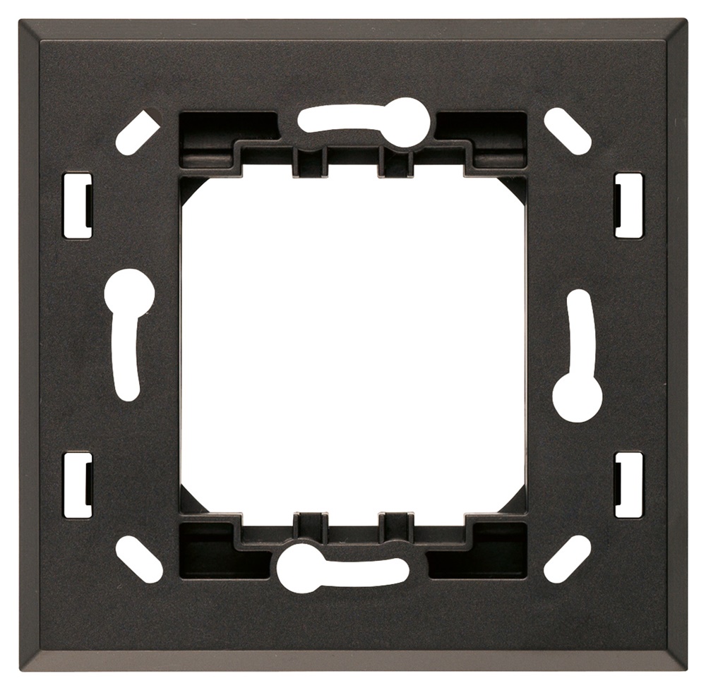 Supporto parete 2 moduli nero per comando radio EnOcean Bluetooth ZigBee