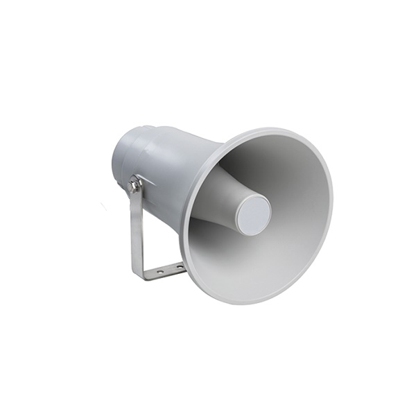 Diffusore tromba 15W, telaio ABS, staffa inox orientabile, applicazioni industriali/piscine, EN54-24
