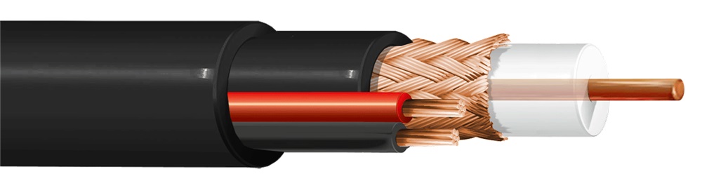 CAVO ITC MINI RG 59 + 2X0,75 NERO MAT.100 EC