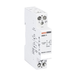 Contattore modulare unipolare 20A AC1 1P+NC 220-230V uso civile e industriale