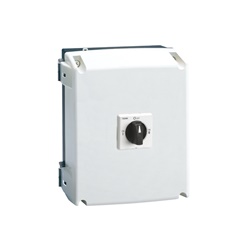 Commutatore linea 4 poli 125A tipo UL/CSA con contenitore GAX67B per impianti elettrici industriali