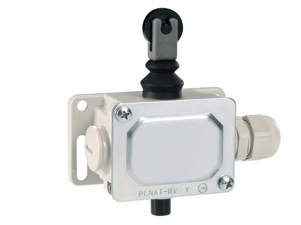 Finecorsa metallico serie PL asta con rotella contatti 2NO IP40 automazione industriale