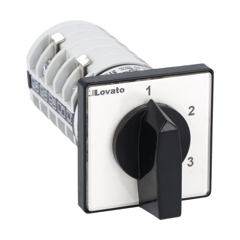 MULTIVIA commutatore 3 poli 3 posizioni 16A montaggio frontale 48x48