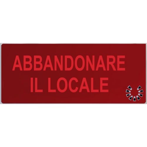 DICITURA 5955  ABBANDONARE IL LOCAL