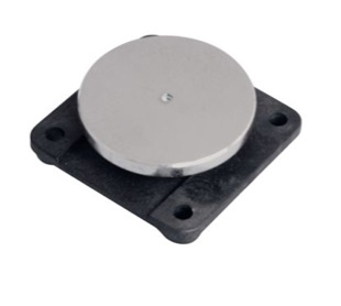 CONTROPLACCA SENZA SNODO 55MM NERA