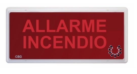 SIRENA EN54-3 CON INDICAZIONE LUMIN