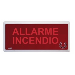 SIRENA EN54-3 CON INDICAZIONE LUMIN