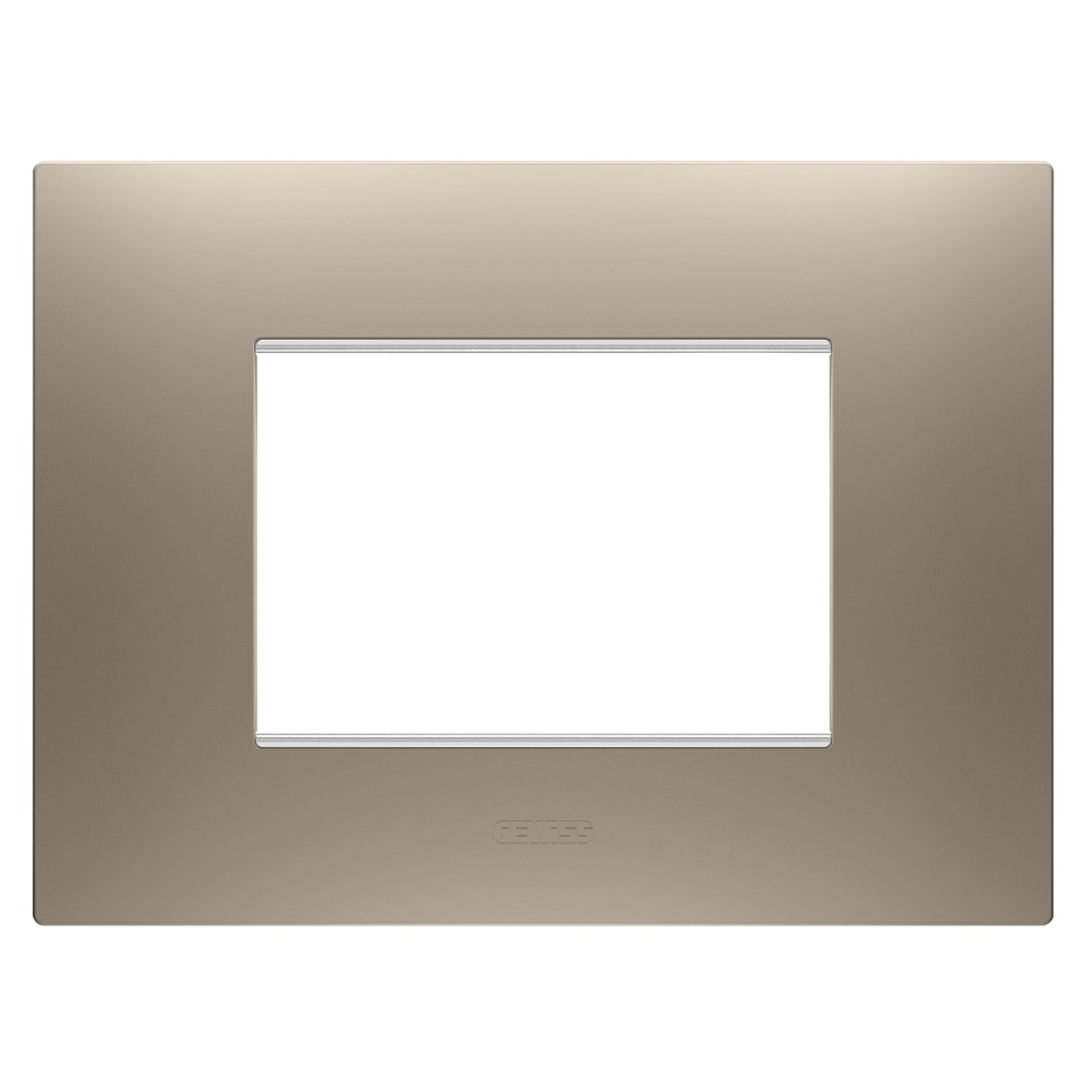 PLACCA EGO - IN TECNOPOLIMERO VERNICIATO - 3 POSTI - BRONZO CHIARO - CHORUSMART