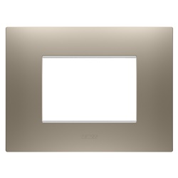 PLACCA EGO - IN TECNOPOLIMERO VERNICIATO - 3 POSTI - BRONZO CHIARO - CHORUSMART