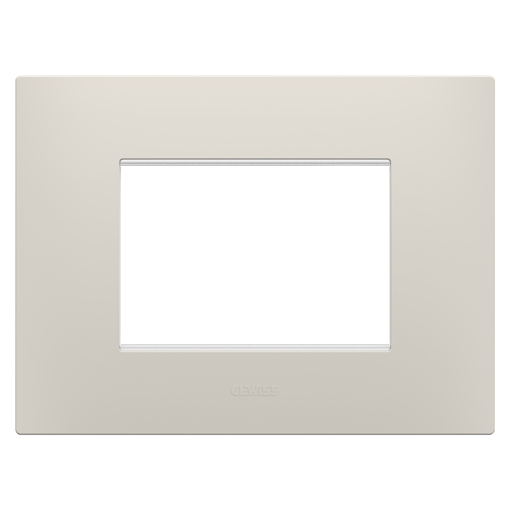 PLACCA EGO - IN TECNOPOLIMERO - 3 POSTI - NATURAL BEIGE - CHORUSMART