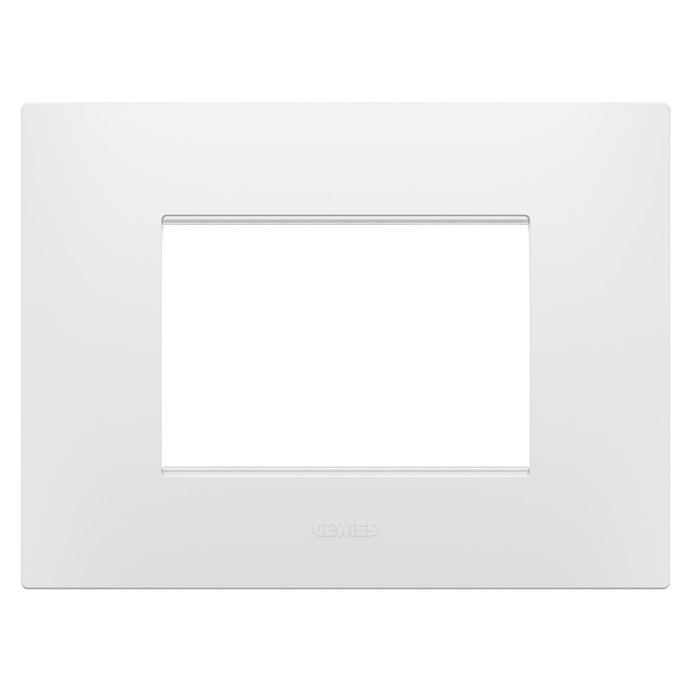 PLACCA EGO - IN TECNOPOLIMERO - 3 POSTI - BIANCO SATINATO - CHORUSMART