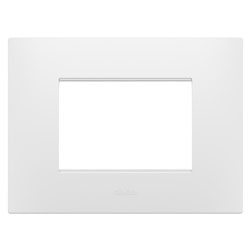 PLACCA EGO - IN TECNOPOLIMERO - 3 POSTI - BIANCO SATINATO - CHORUSMART
