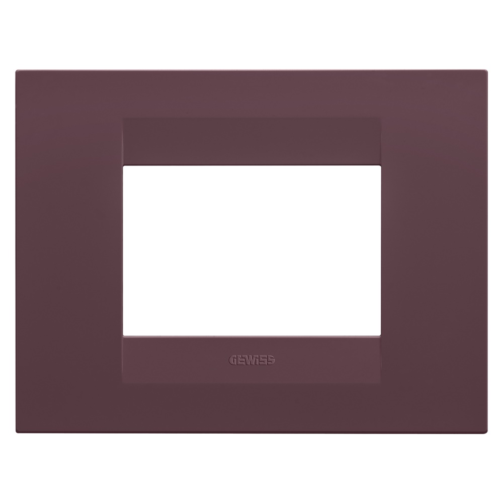 PLACCA GEO - IN TECNOPOLIMERO VERNICIATO - 3 POSTI - TUSCAN RED - CHORUSMART