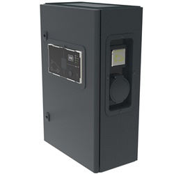 Stazione ricarica Green Up Premium metallo 7,4 kW monofase 1 veicolo Bluetooth parete/pavimento