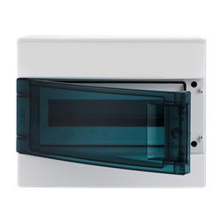 Consumer unit MISTRAL65H 12 moduli IP65 porta trasparente montaggio a parete per impianti elettrici professionali