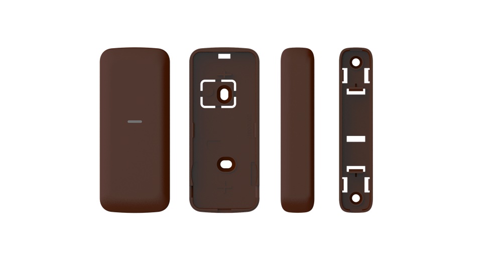 Cover marrone plastica slim per contatto magnetico accessori elettrici ricambio