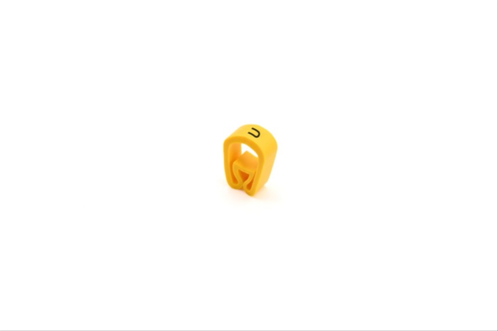 Anello siglato RMS-03 giallo plastica 4-10 mm per elettrico