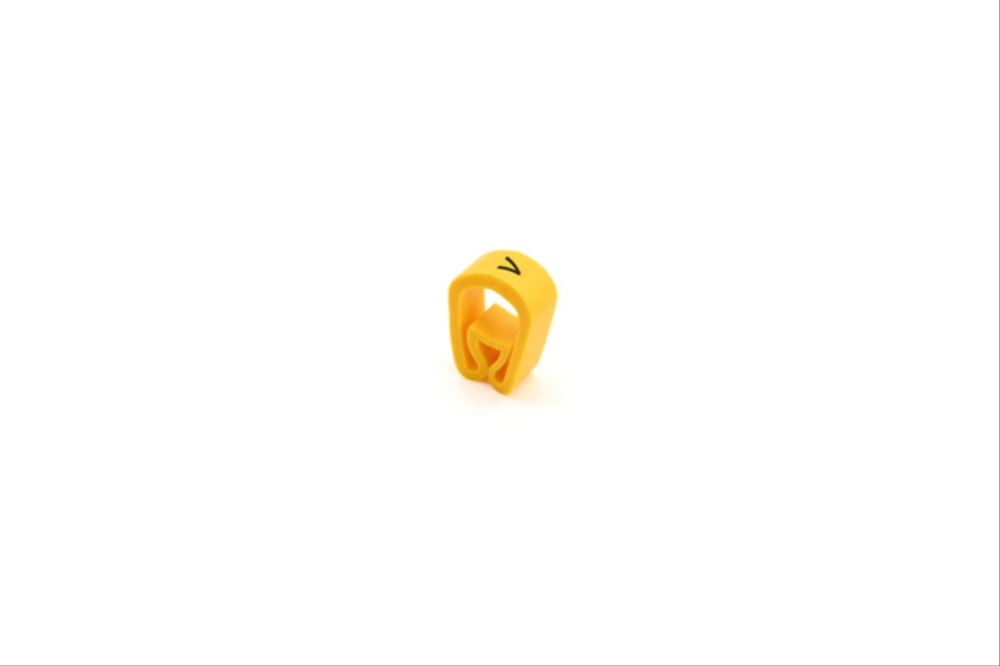 Anello siglato RMS-04 plastica gialla 8-16 mm per elettrico