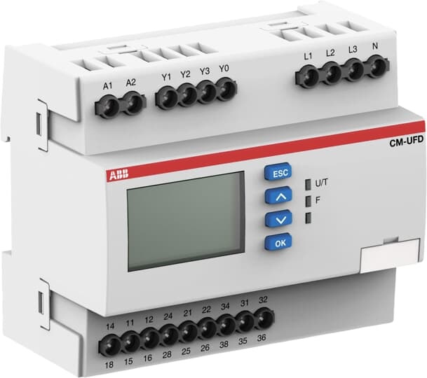 Relè monitoraggio rete trifase CM-UFD.M22 CEI 0-21 per sistemi rinnovabili