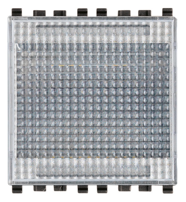 Torcia emergenza ausiliaria LED comandabile 2 moduli batteria ricaricabile autonomia 2,5h uso segnapasso e luce cortesia
