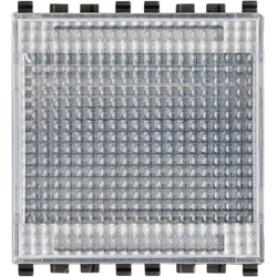Torcia emergenza ausiliaria LED comandabile 2 moduli batteria ricaricabile autonomia 2,5h uso segnapasso e luce cortesia