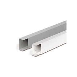 Feeder trunking 100x80 mm plastica bianco protezione IP40 per impianti elettrici residenziali e industriali