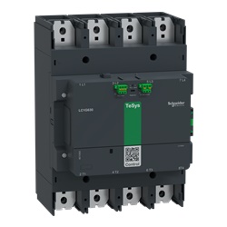 Contattore elevata potenza TeSys Giga, 4P (4NO), AC1 1050A, versione Advanced, bobina elettronica 200…500V AC/DC