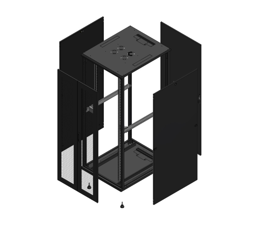 Armadio S70 42 800X1000 AV DBL PERF AR SPL TOL nero