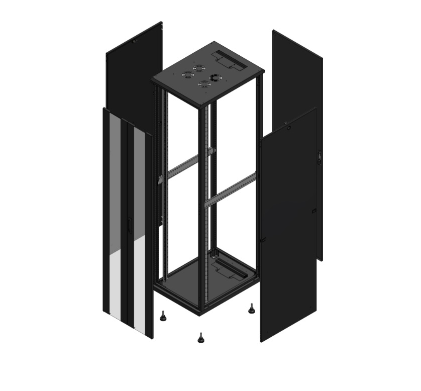 Armadio S70 47 600X800 AV DBL VER AR SPL TOL nero