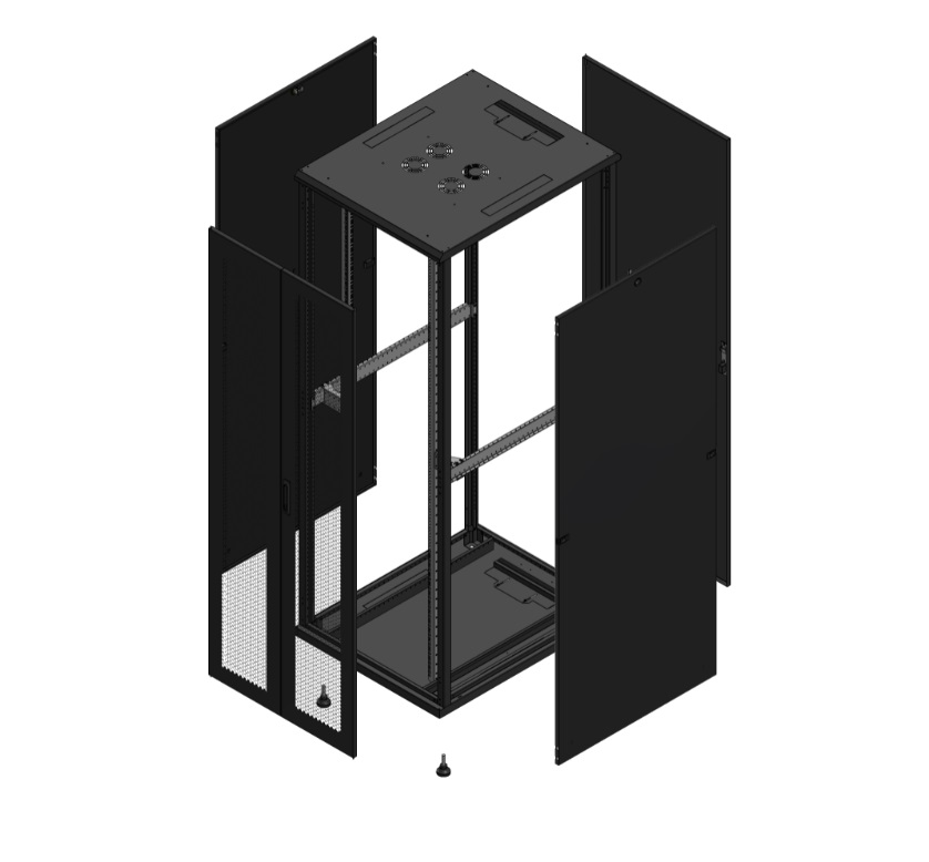 Armadio S70 47 800X1000 AV DBL PERF AR SPL TOL nero