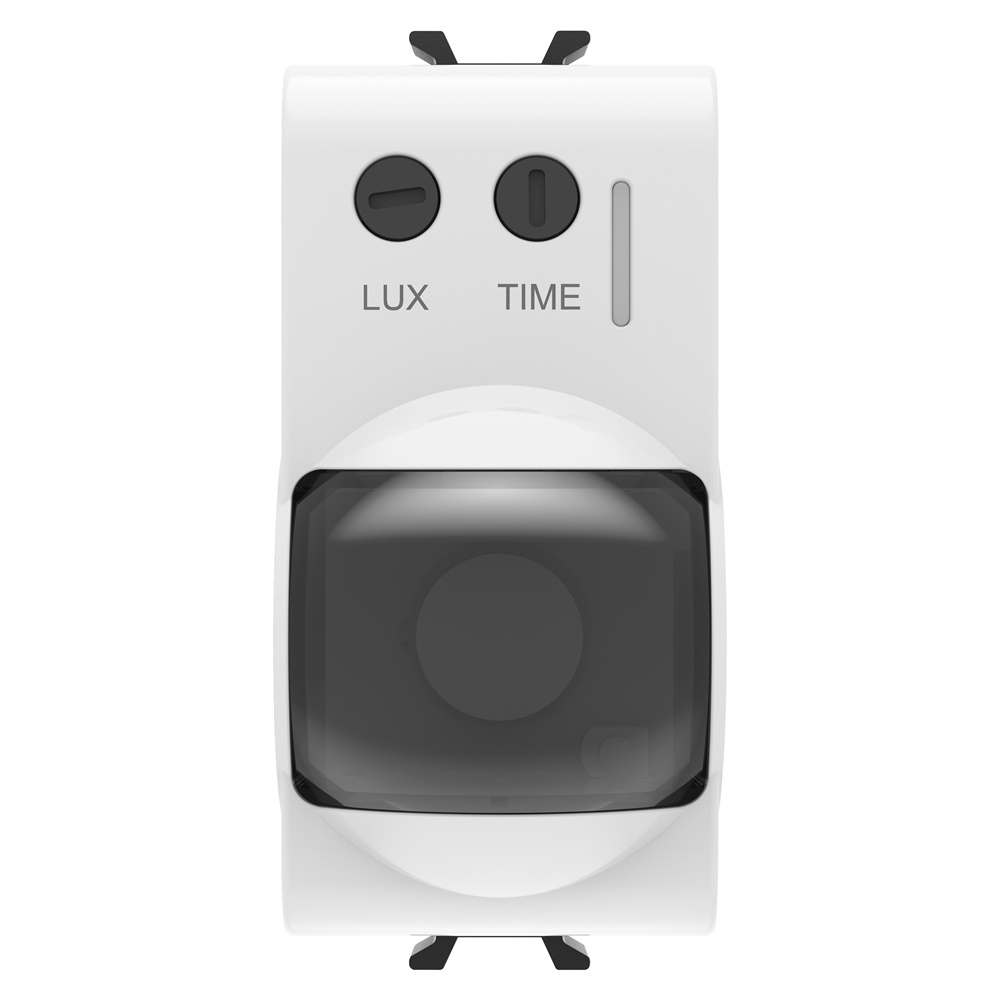 RIVELATORE DI MOVIMENTO A RAGGI INFRAROSSI - 230 V ac 50/60 Hz - BIANCO LUCIDO - 1 MODULO - CHORUSMART