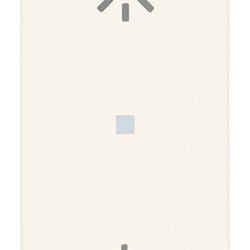 Dimmer universale stand alone 230V bianco per lampade incandescenza, LED, CFL, trasformatori elettronici, regolazione intensità luminosa, comando ON/OFF multipunto