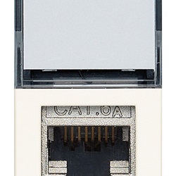 Presa RJ45 Netsafe Cat6A FTP bianco