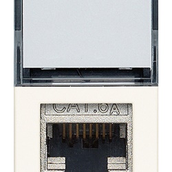 Presa RJ45 Netsafe Cat6A FTP schermata 8 contatti cablaggio universale bianco