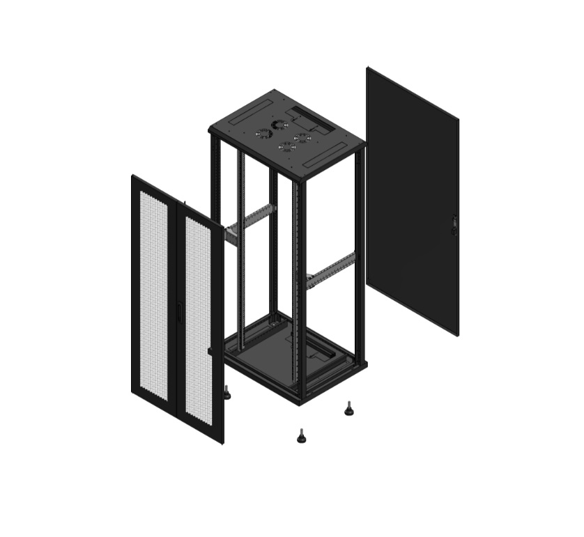 Armadio S70 36 800X600 AV DBL PERF AR SPL TOL EX nero